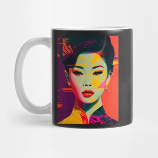 Modern woman in pop-art style Mug